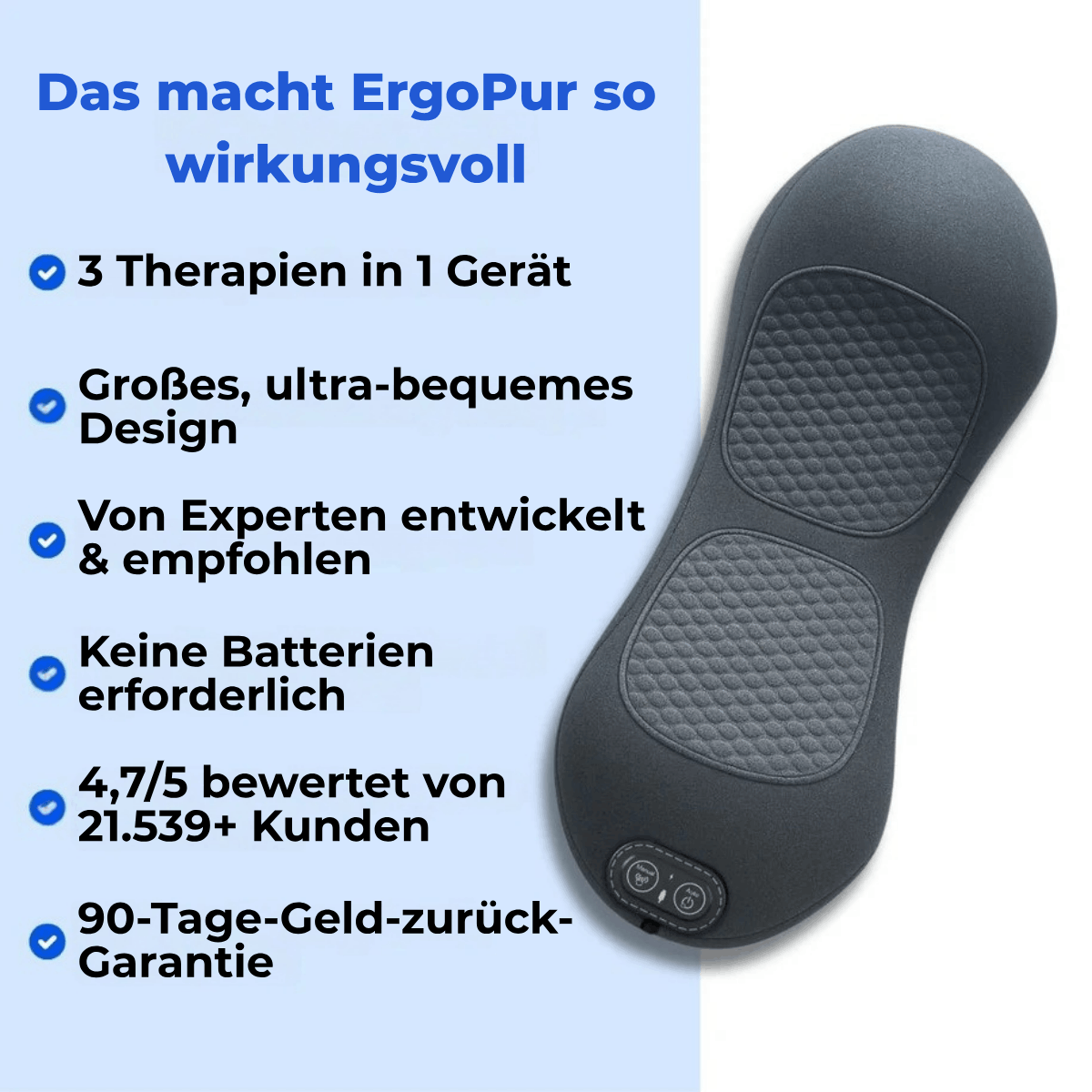 ErgoVex-3-Zonen Tiefenmassagegerät
